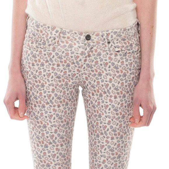 NWT TWENTY8TWELVE by Sienna Miller Beige Allover Printed Skinny Pants Sz 27 $295 - Picture 5 of 11